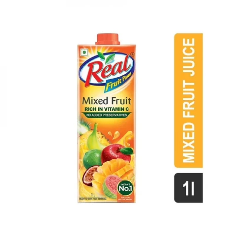 Real Mixed Fruit Rich In Vitamin C Juice 1ltr