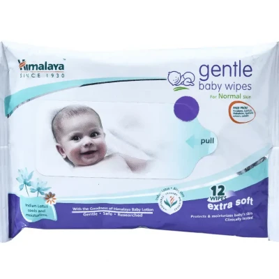 Himalaya gentle baby 12 wipes small pack