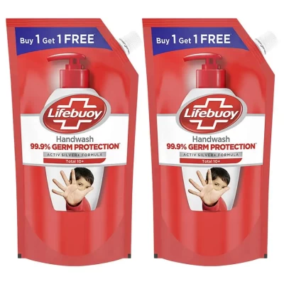 LIFEBUOY hand wash Buy 1 get 1 free (pack of 2) Hand Wash Pouch  (2 x 375 ml)