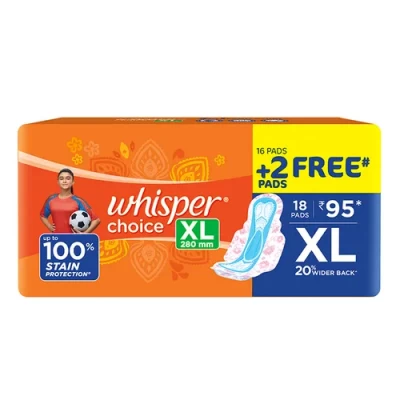Whisper Choice XL 18 Pads+2