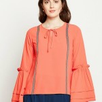 Women Green Solid Top