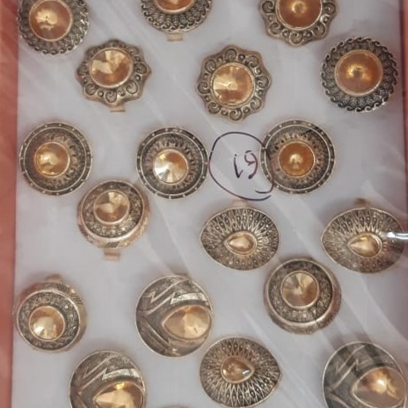 Black Gold Big Moothi Ring (PRC061)